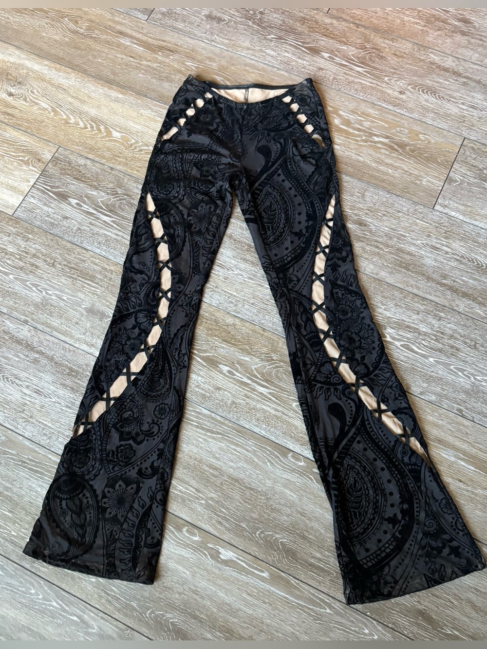 Idea Cutout Black Pants Leonie Small- Outcast Exclusives
